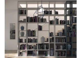 ALFABETO - Open double-sided custom PVC bookcase _ De Rosso